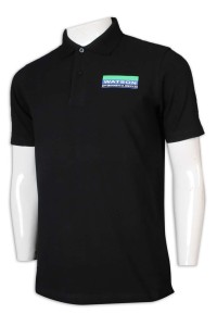 P1193 supplier of customized Polo shirt with black short sleeve lapel Polo sleeve and 100% cotton Polo shirt